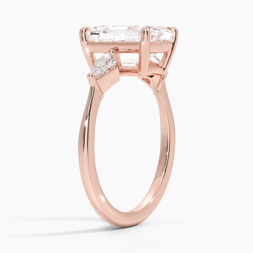 ecomposer-view with diamond shape-emerald,ecomposer-size-2-ct,ecomposer-metal type-rose-gold-18k