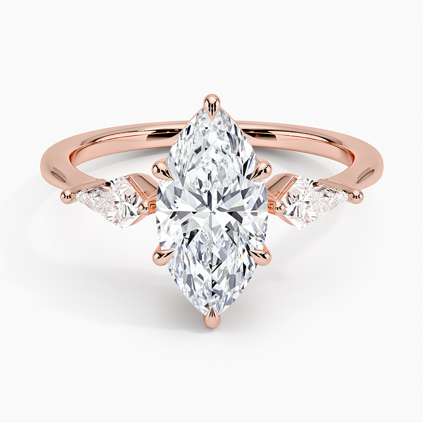 ecomposer-view with diamond shape-marquise,ecomposer-size-1.5-ct,ecomposer-metal type-rose-gold-18k