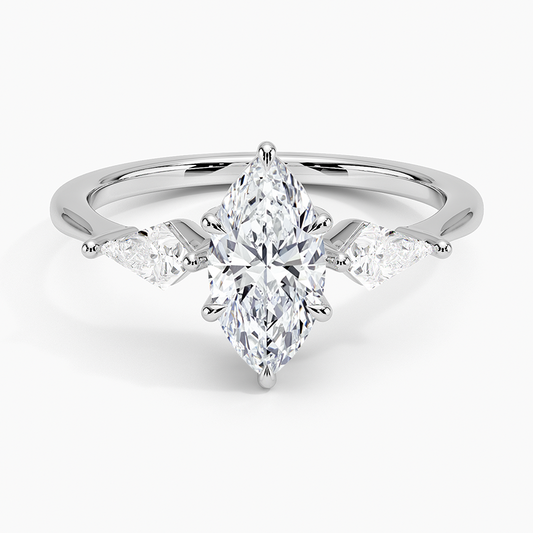 ecomposer-view with diamond shape-marquise,ecomposer-size-1-ct,ecomposer-metal type-white-gold-18k