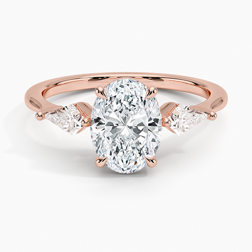 ecomposer-view with diamond shape-oval,ecomposer-size-1-ct,ecomposer-metal type-rose-gold-18k