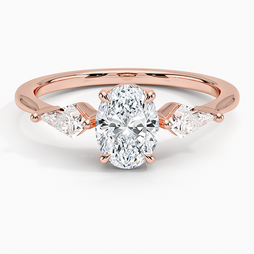 ecomposer-view with diamond shape-oval,ecomposer-size-1-ct,ecomposer-metal type-rose-gold-18k