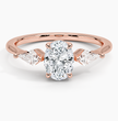 ecomposer-view with diamond shape-oval,ecomposer-size-1-ct,ecomposer-metal type-rose-gold-18k