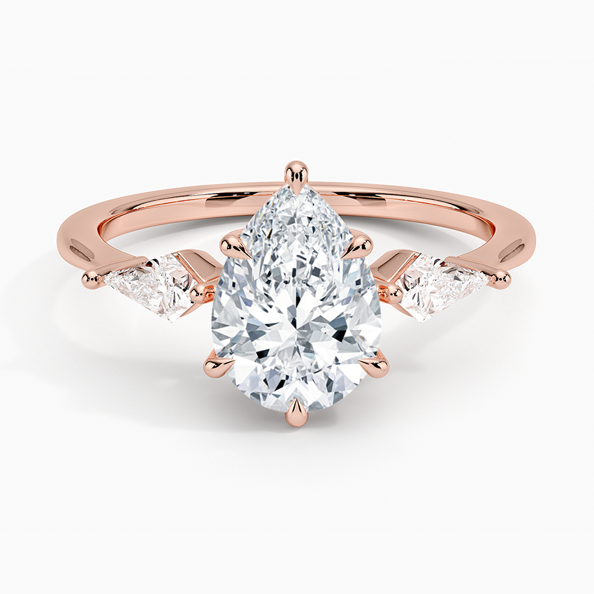 ecomposer-view with diamond shape-pear,ecomposer-size-1.5-ct,ecomposer-metal type-rose-gold-18k