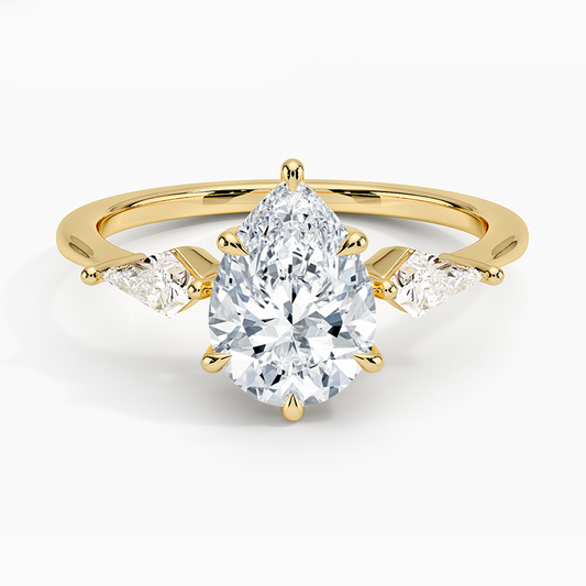 ecomposer-view with diamond shape-pear,ecomposer-size-1.5-ct,ecomposer-metal type-yellow-gold-18k