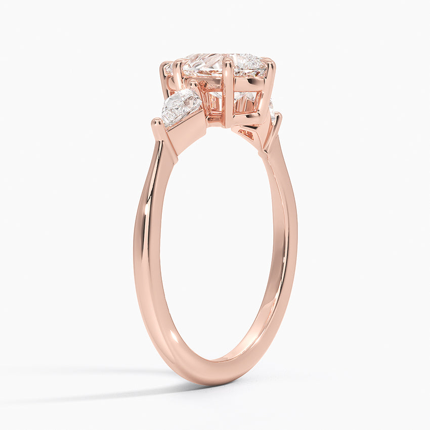 ecomposer-view with diamond shape-pear,ecomposer-size-1-ct,ecomposer-metal type-rose-gold-18k