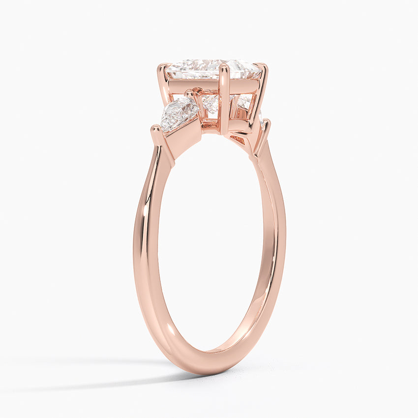 ecomposer-view with diamond shape-princess,ecomposer-size-1-ct,ecomposer-metal type-rose-gold-18k