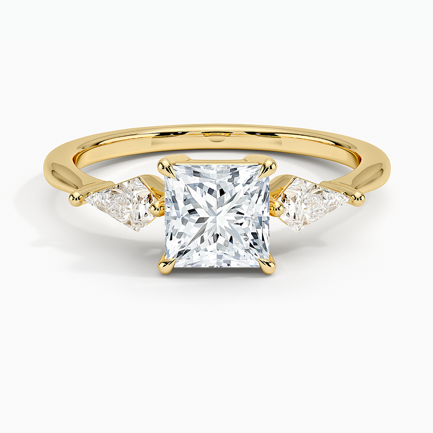 ecomposer-view with diamond shape-princess,ecomposer-size-1-ct,ecomposer-metal type-yellow-gold-18k