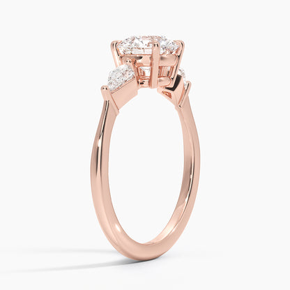ecomposer-view with diamond shape-round,ecomposer-size-1-ct,ecomposer-metal type-rose-gold-18k