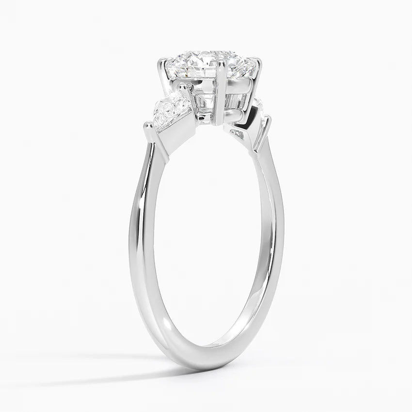 ecomposer-view with diamond shape-round,ecomposer-size-1-ct,ecomposer-metal type-white-gold-18k