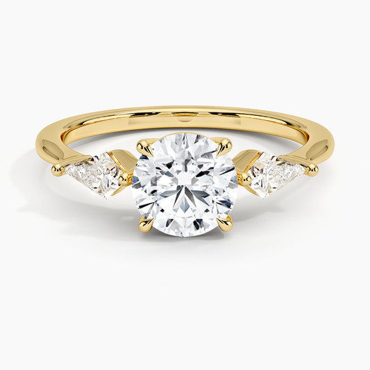 ecomposer-view with diamond shape-round,ecomposer-size-1-ct,ecomposer-metal type-yellow-gold-18k