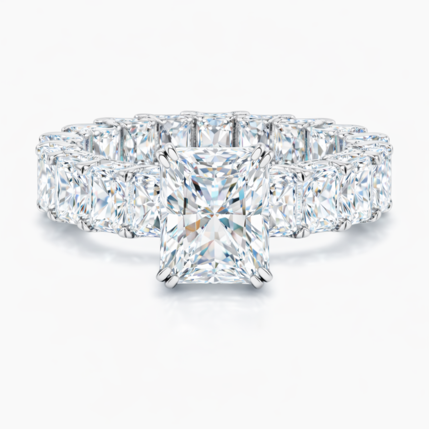 Jana Eternity Radiant Lab Diamond Ring in White Gold 18K