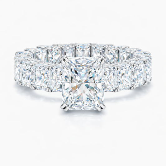 Jana Eternity Radiant Lab Diamond Ring in White Gold 18K