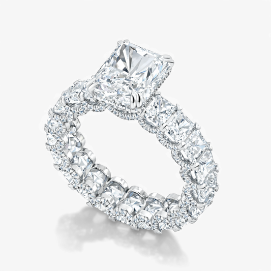 Jana Eternity Radiant Lab Diamond Ring in White Gold 18K