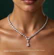Alexandia Pear Lab Diamond (21 ct.) Necklace (16 in | 40 cm) 18K White Gold