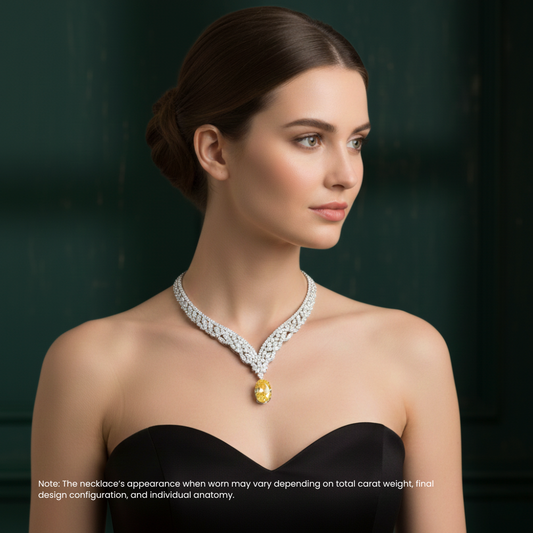 Dahya Lab Diamond (90 ct. total ) Necklace (17 in.) 18K White Gold