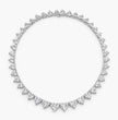 Amal Heart Tennis High Jewellery Lab Diamond 40 Carat Necklace (16 in.) 18K White Gold