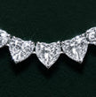 Amal Heart Tennis High Jewellery Lab Diamond 40 Carat Necklace (16 in.) 18K White Gold