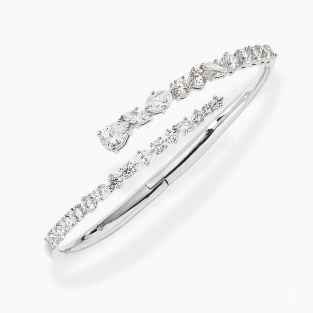 Odarka Bypass Bangle Lab Diamond ( 5 ct. tw) Bracelet 18K Gold