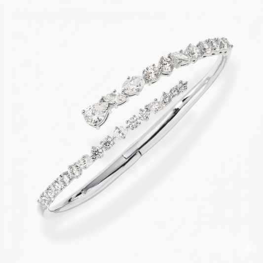 Odarka Bypass Bangle Lab Diamond ( 5 ct. tw) Bracelet 18K Gold