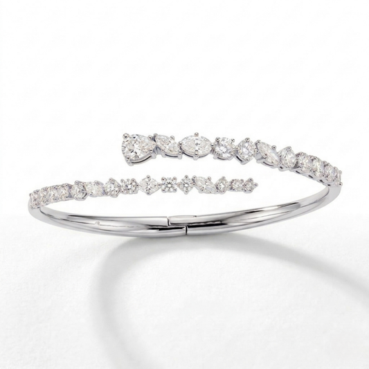 Odarka Bypass Bangle Lab Diamond ( 5 ct. tw) Bracelet 18K Gold