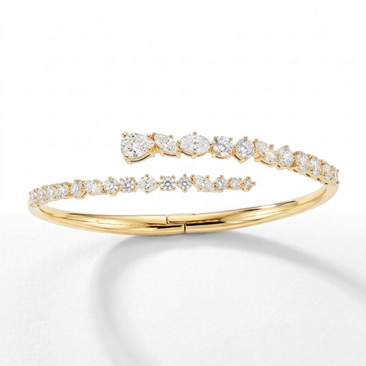 Odarka Bypass Bangle Lab Diamond ( 5 ct. tw) Bracelet 18K Gold