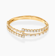 Myra Round & Baguette Lab Diamond ( 5 ct. tw) Bypass Bangle Bracelet 18K Gold