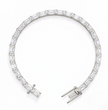 Emerald East-West Tennis Lab Diamond Bracelet (5 ct. tw.) 18K Gold