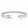 Emerald East-West Tennis Lab Diamond Bracelet (5 ct. tw.) 18K Gold