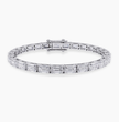 Emerald East-West Tennis Lab Diamond Bracelet (5 ct. tw.) 18K Gold