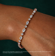 Marquise and Round Tennis Lab Diamond Bracelet (4 ct. tw.) 18K Gold