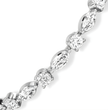 Marquise and Round Tennis Lab Diamond Bracelet (4 ct. tw.) 18K Gold