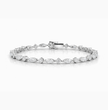 Marquise and Round Tennis Lab Diamond Bracelet (4 ct. tw.) 18K Gold
