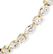 Marquise and Round Tennis Lab Diamond Bracelet (4 ct. tw.) 18K Gold