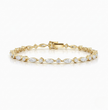 Marquise and Round Tennis Lab Diamond Bracelet (4 ct. tw.) 18K Gold