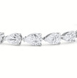 Pear East-West Tennis Lab Diamond Bracelet (6 ct. tw.) 18K Gold