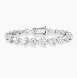 Pear East-West Tennis Lab Diamond Bracelet (6 ct. tw.) 18K Gold