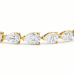 Pear East-West Tennis Lab Diamond Bracelet (6 ct. tw.) 18K Gold