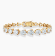 Pear East-West Tennis Lab Diamond Bracelet (6 ct. tw.) 18K Gold