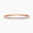 Oval East-West Tennis Lab Diamond Bracelet (7  ct. tw.) 18K Gold