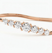Arcelle Round Lab Diamond ( 2 ct. tw) Bangle Bracelet 18K Gold