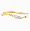 Arcelle Round Lab Diamond ( 2 ct. tw) Bangle Bracelet 18K Gold