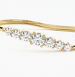 Arcelle Round Lab Diamond ( 2 ct. tw) Bangle Bracelet 18K Gold