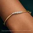 Arcelle Round Lab Diamond ( 2 ct. tw) Bangle Bracelet 18K Gold