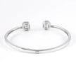 Oval & Emerald Cuff Bracelet ( 0.85 ct. tw) 18K Gold