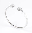 Oval & Emerald Cuff Bracelet ( 0.85 ct. tw) 18K Gold