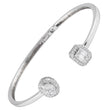 Oval & Emerald Cuff Bracelet ( 0.85 ct. tw) 18K Gold