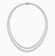 Tennis Double Layer Lab Diamond (39 ct.) Necklace (17 in.) 18K White Gold