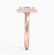 ecomposer-metal type-rose-gold-18K,ecomposer-ring setting-halo