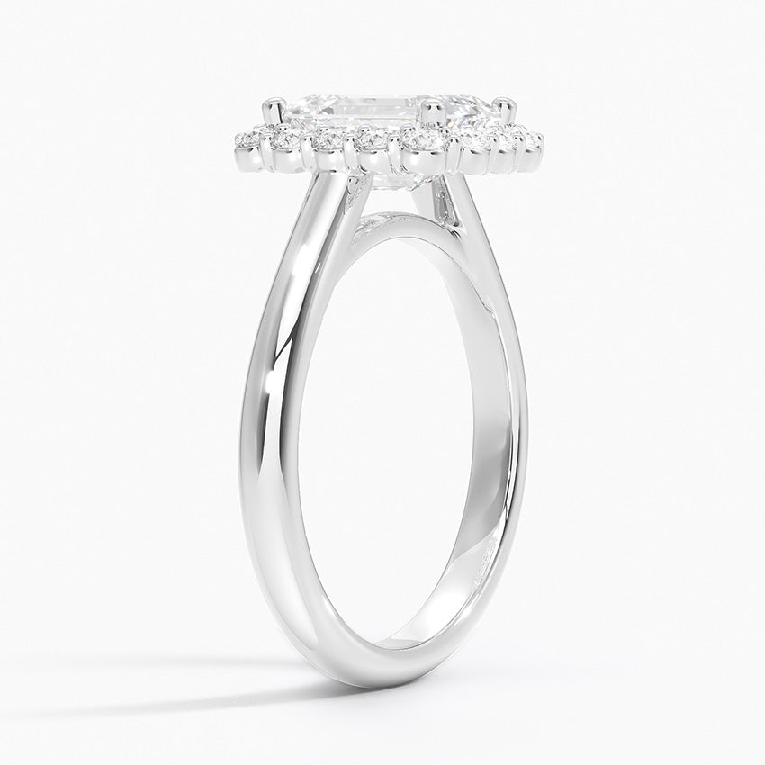 ecomposer-metal type-white-gold-18K,ecomposer-ring setting-halo