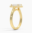 ecomposer-metal type-yellow-gold-18K,ecomposer-ring setting-halo